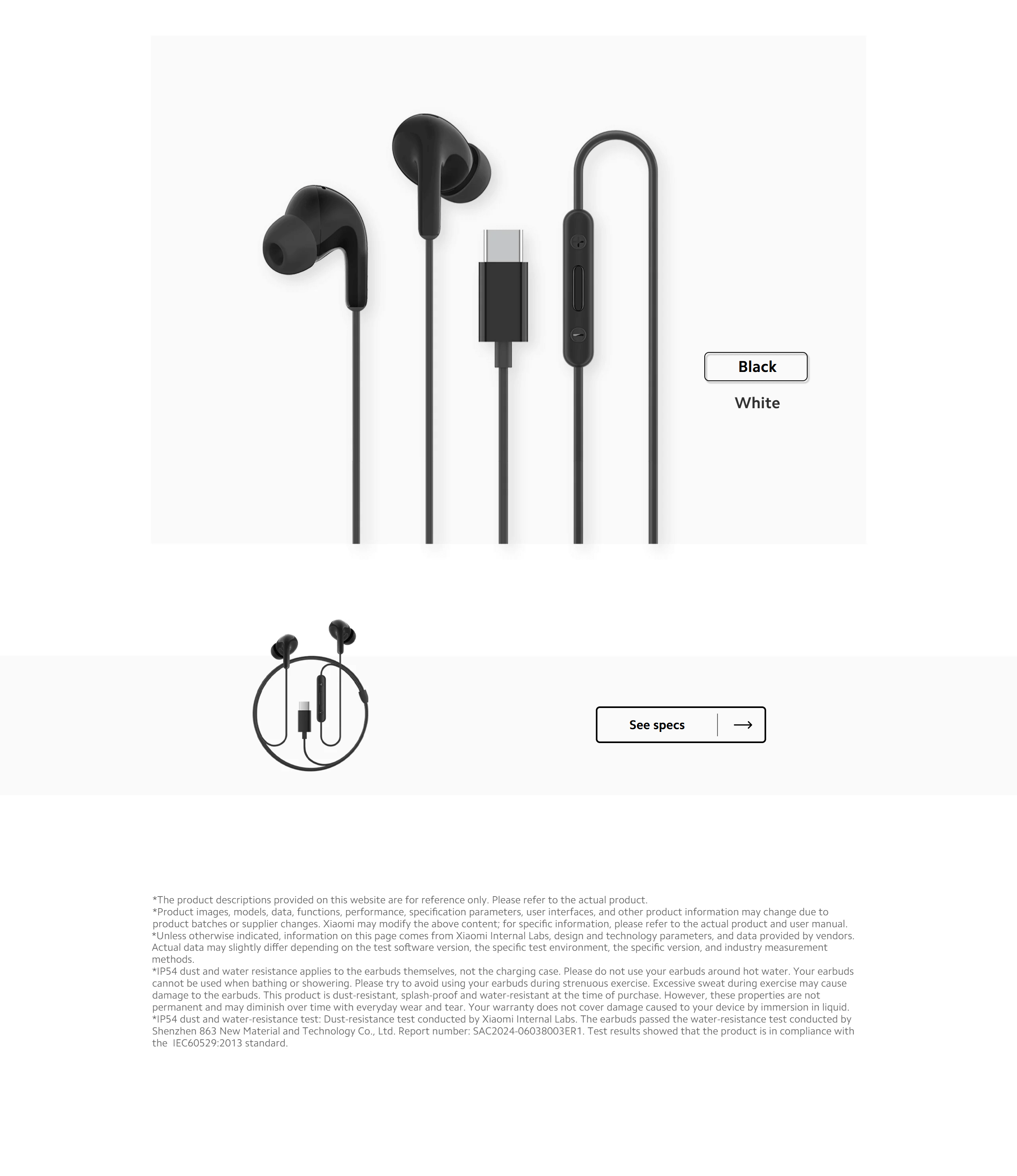 Xiaomi Type C Earphones