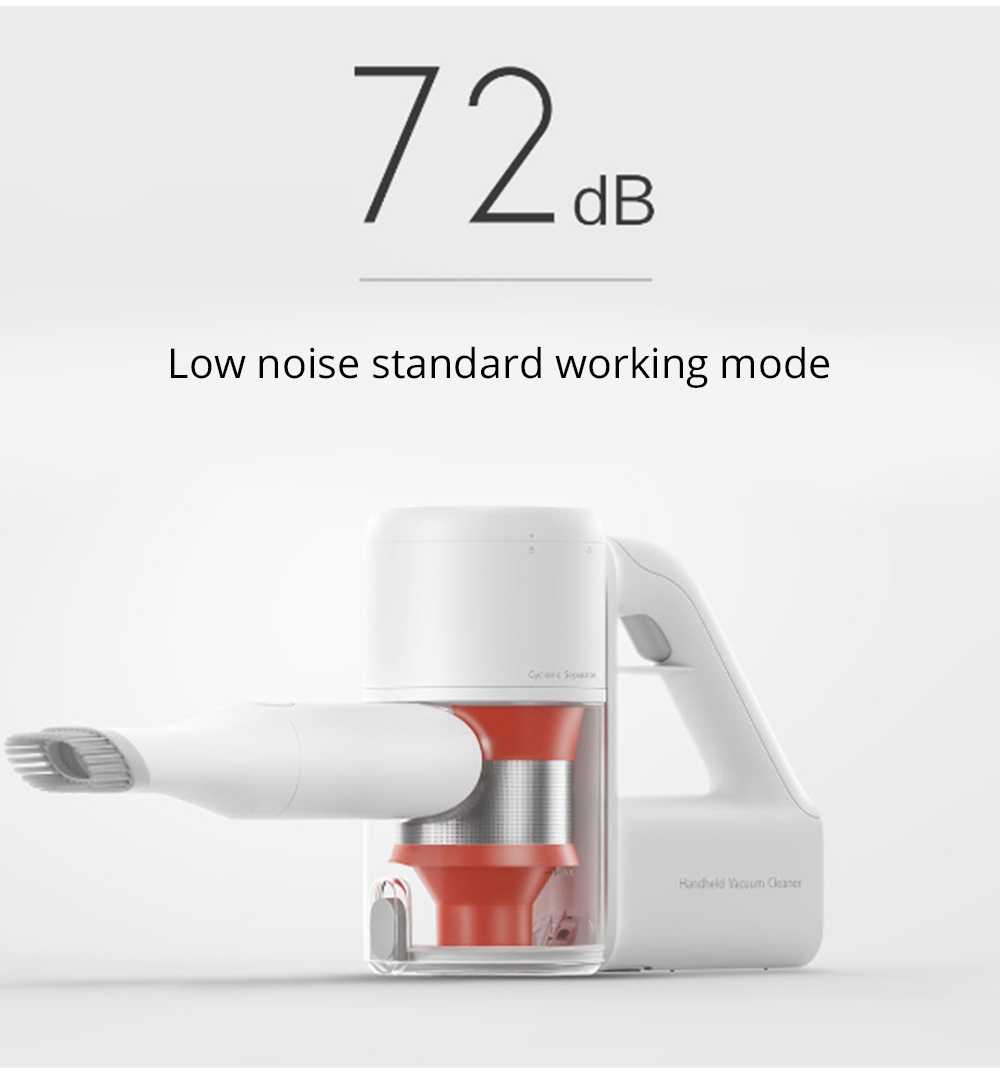 Xiaomi Mijia Handheld Cordless Powerful Vacuum Cleaner 23000 PA Suction Anti-winding Hair Mite Cleaning Global Version - White