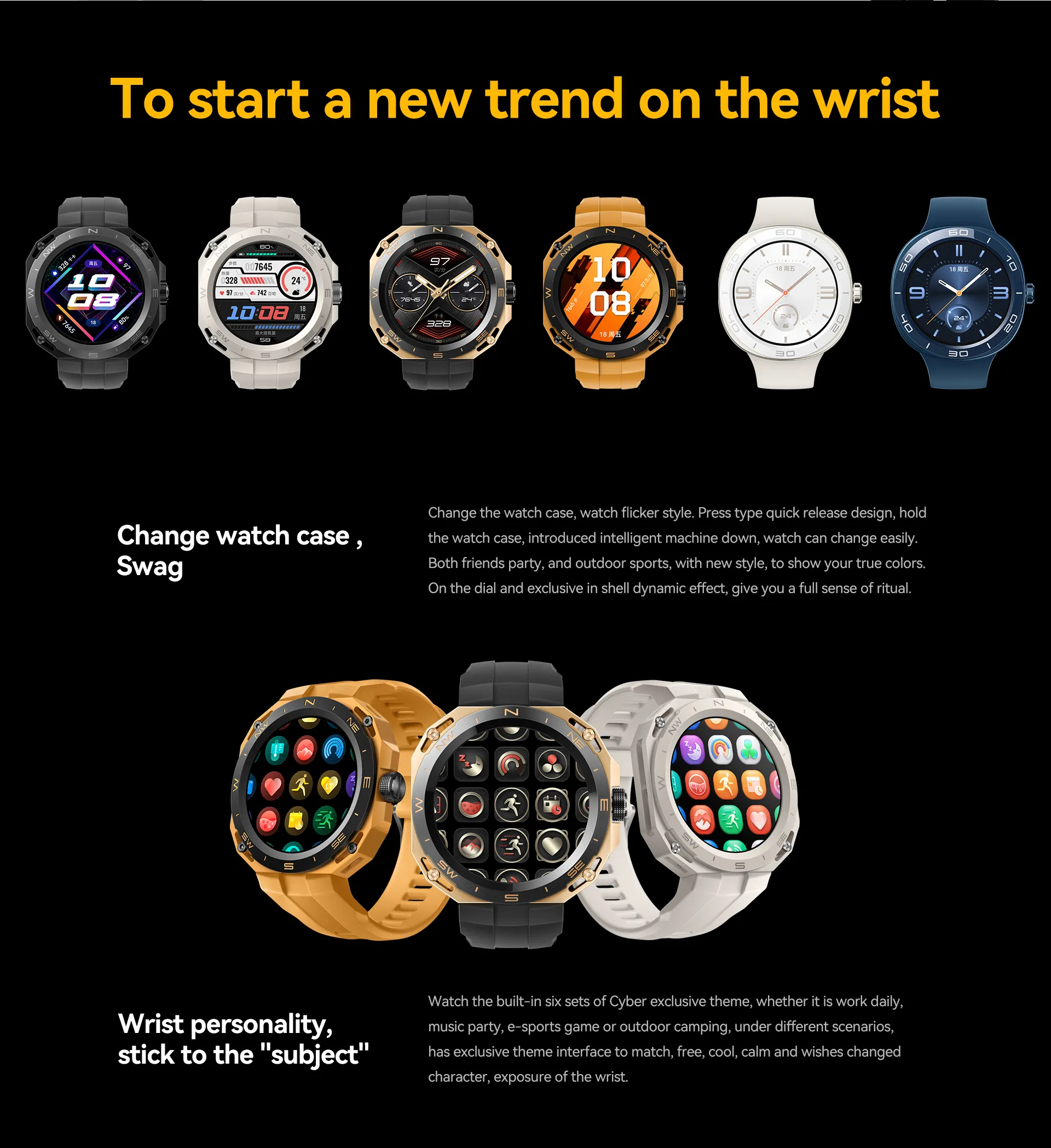 HUAWEI WATCH GT Cyber Smart Watch