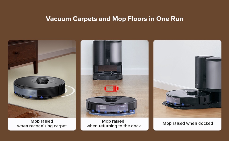 robot vacuum with auto-empty dock