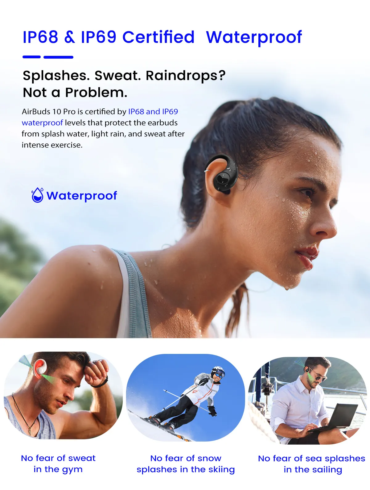 Blackview AirBuds 10 Pro Outdoor & Sport TWS Earbuds