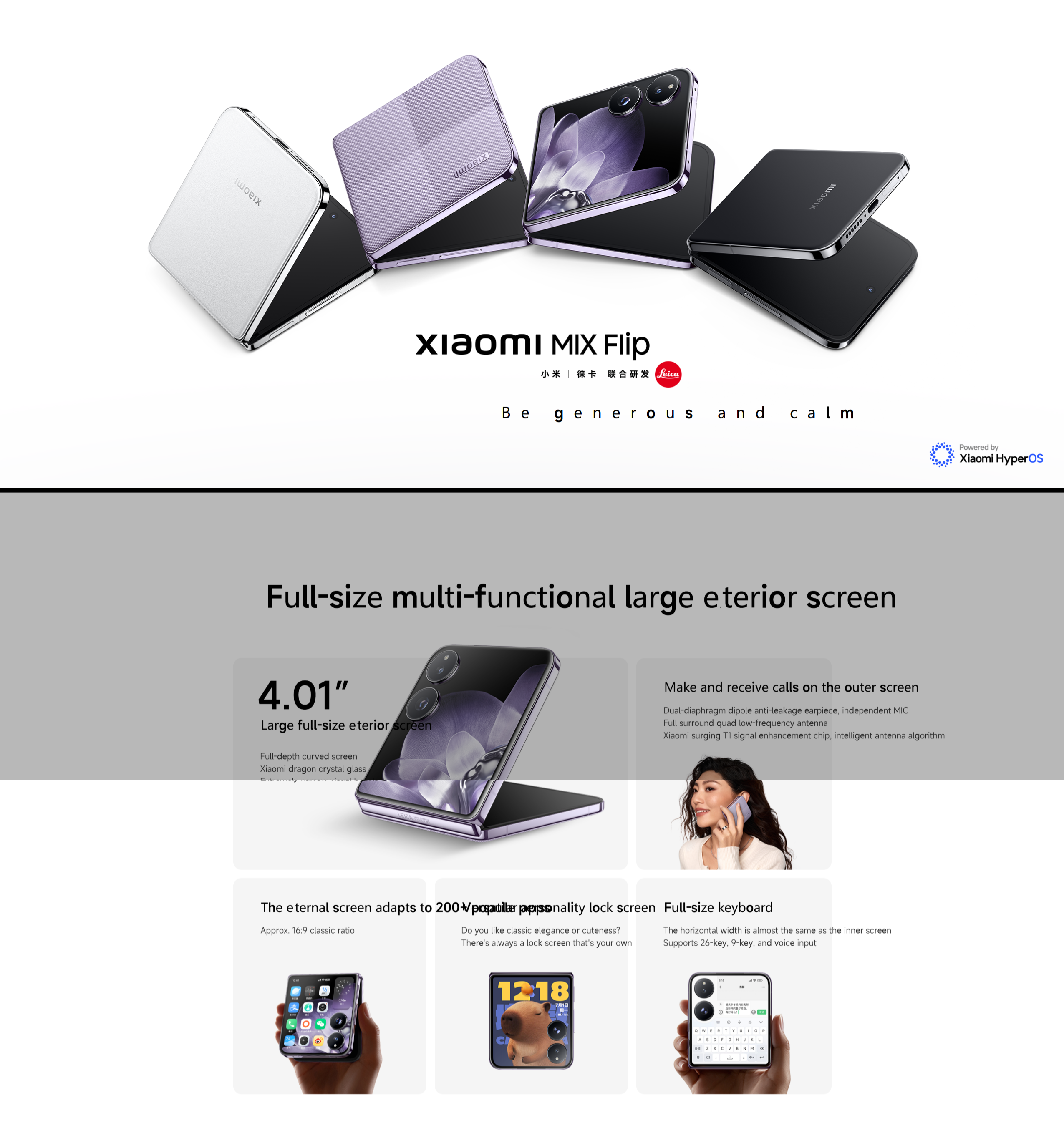 Xiaomi Mix Flip Foldable Smartphone