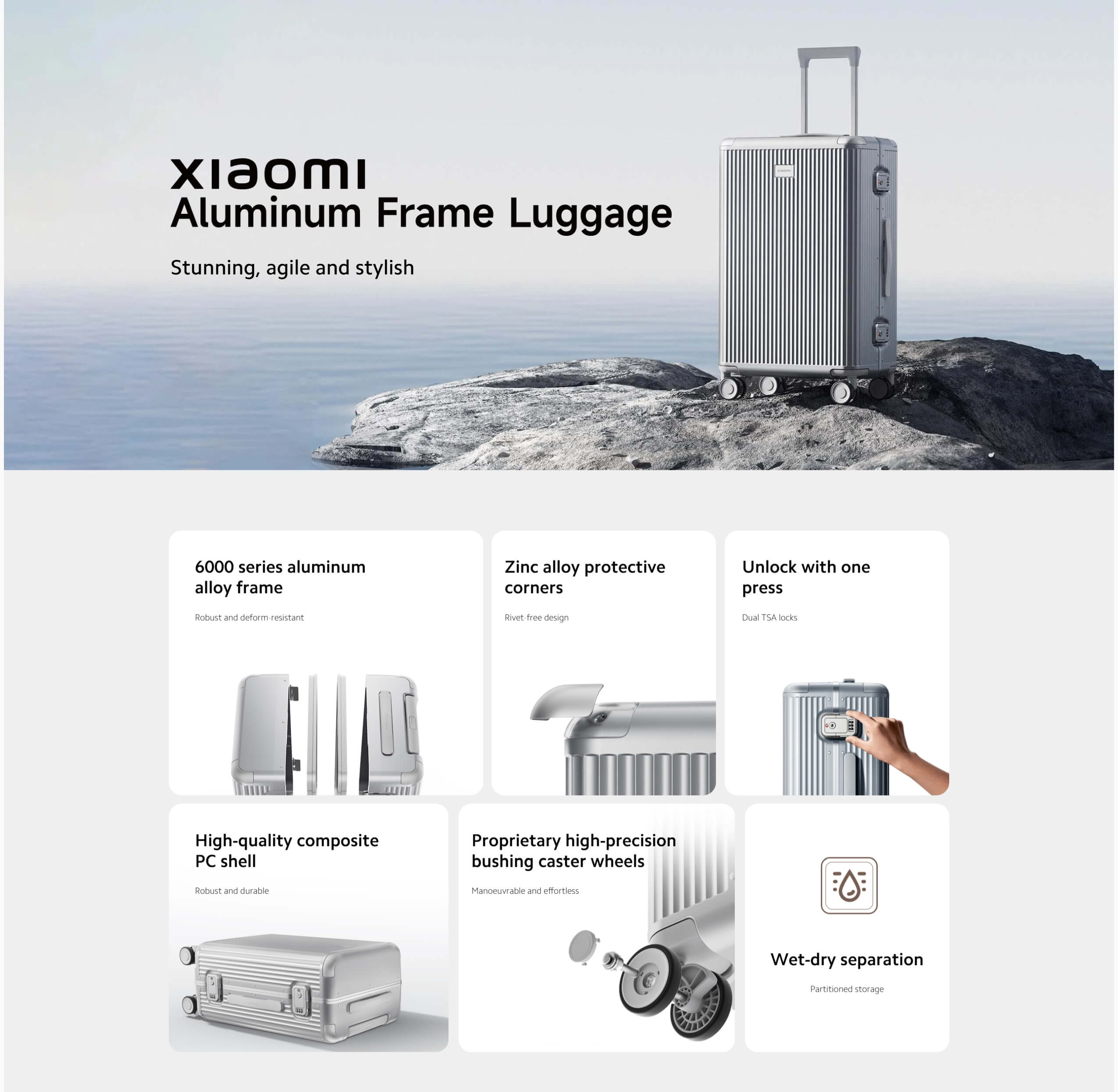 Xiaomi Aluminum Frame Luggage