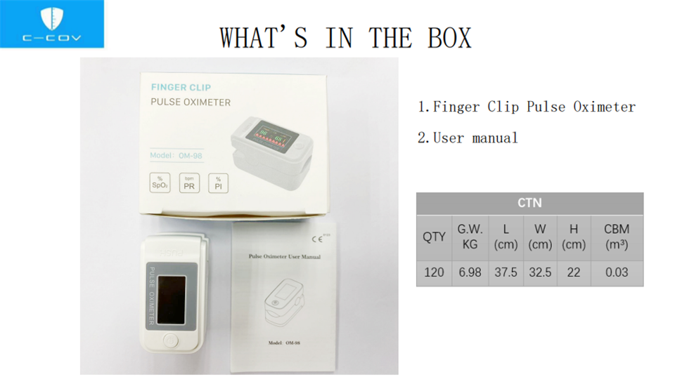 C COV Oximeter 98